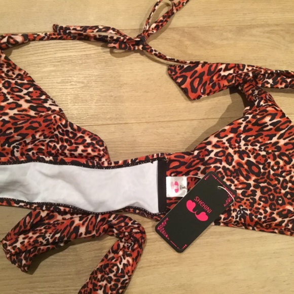 Women’s Leopard Wrap Tie Bikini Top - Picture 4 of 4